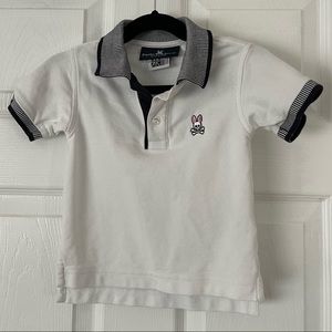 Psycho bunny white polo, washed but never worn
